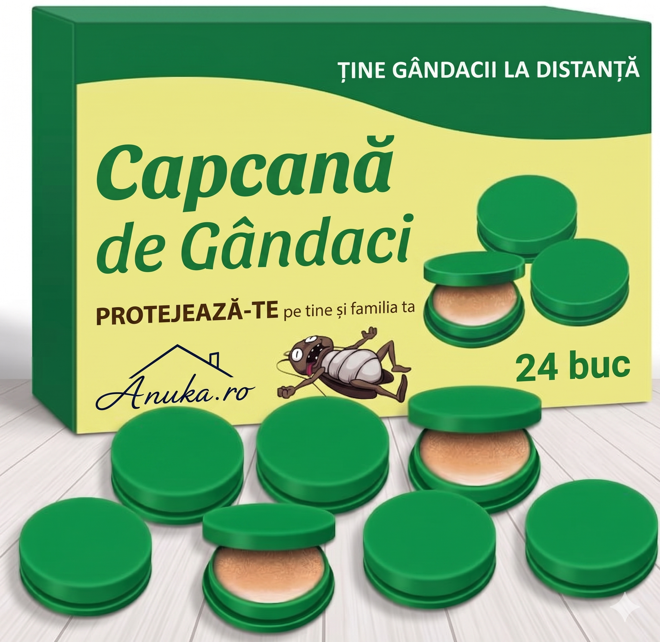 Capcană pentru gândaci Mega Pachet 2x12 buc.