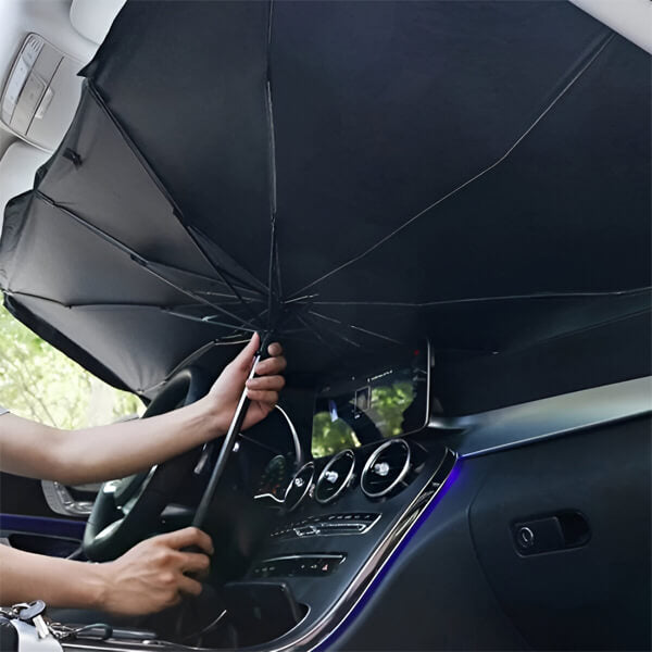 Umbrelă parasolară auto pliabilă pentru parbriz