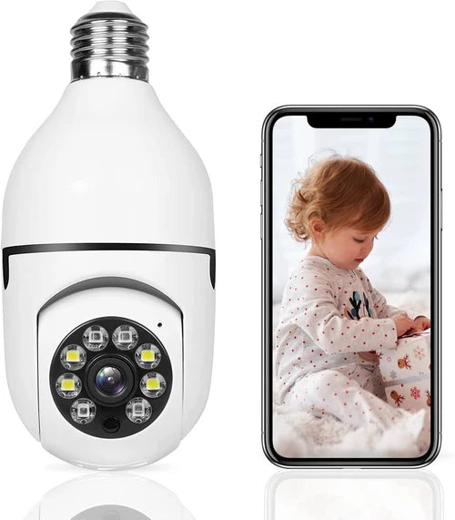 Light bulb surveillance camera